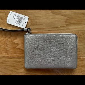 Coach Silver Wristlet